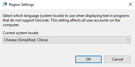 Windows 10 & 8 'Region Settings' dialog box